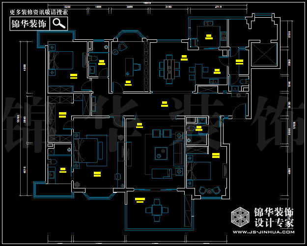 天正濱江B1戶(hù)型234平米 戶(hù)型